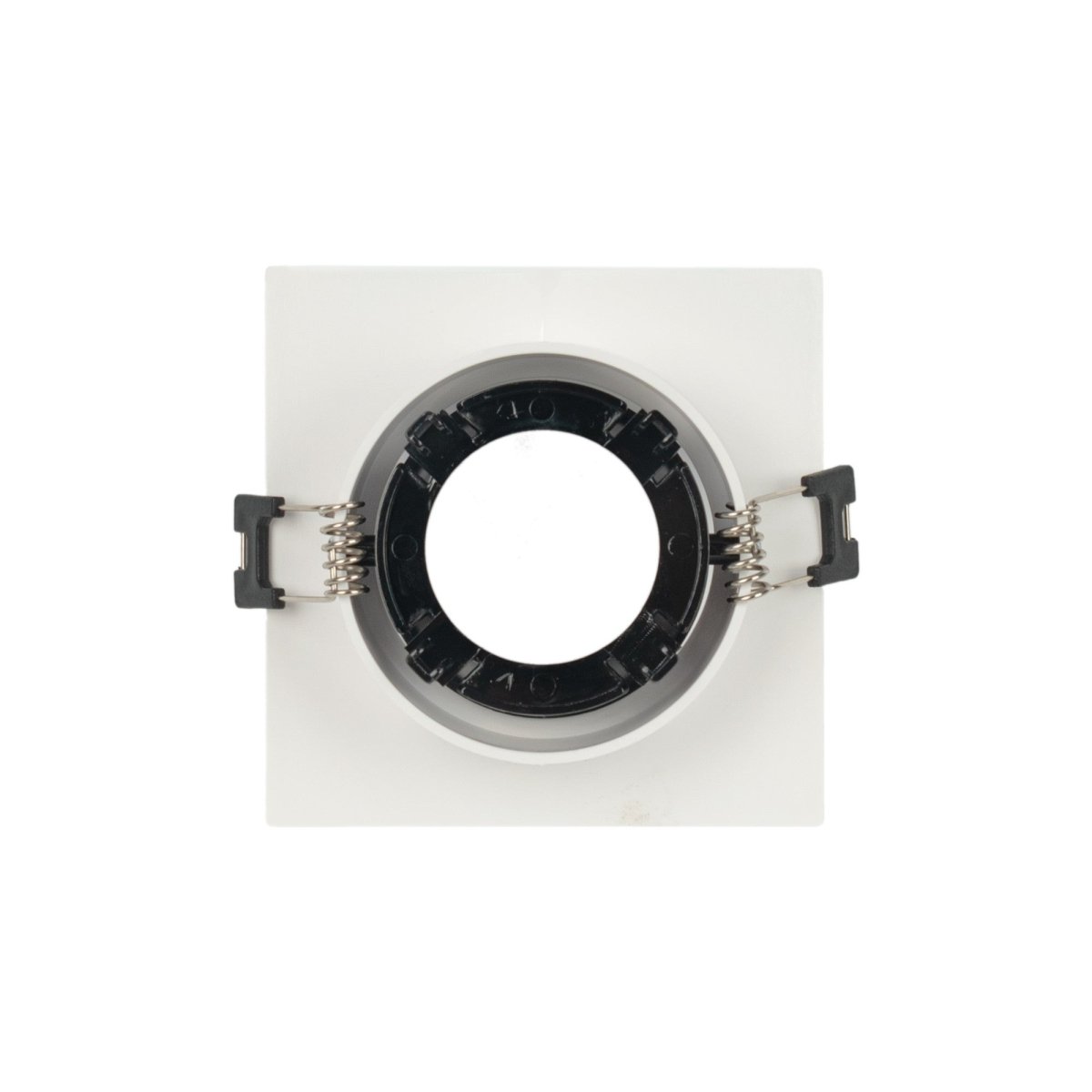 Aro downlight cuadrado basculante para bombilla GU10 / MR16 - Bajo UGR - Corte Ø75 mm - Barcelona Led-