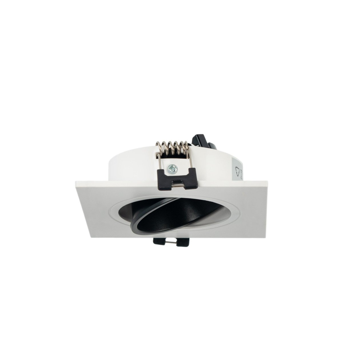 Aro downlight cuadrado basculante para bombilla GU10 / MR16 - Bajo UGR - Corte Ø75 mm - Barcelona Led-