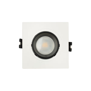 Aro downlight cuadrado basculante para bombilla GU10 / MR16 - Bajo UGR - Corte Ø75 mm (35)