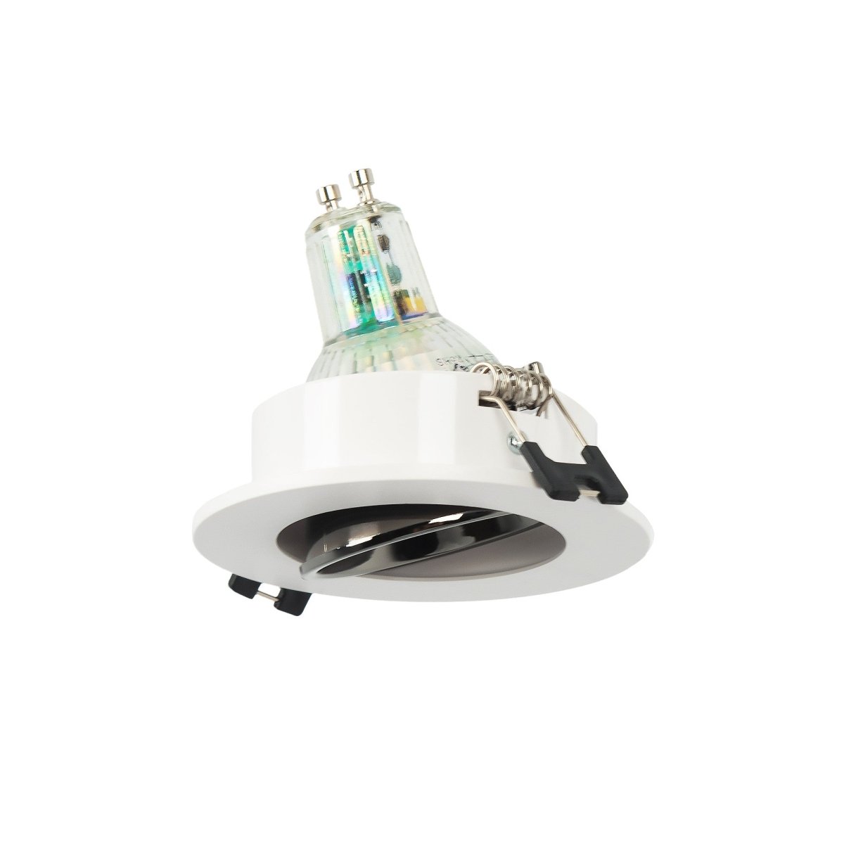 Aro downlight circular basculante para bombilla GU10 / MR16 - Bajo UGR - Corte Ø75 mm - Barcelona Led-