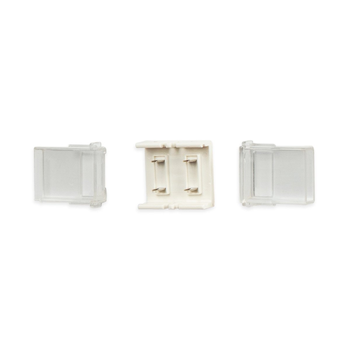Conector estanco recto tira LED COB 220V - 2 pines- Tira 12mm - IP67 - Barcelona Led-Accesorios