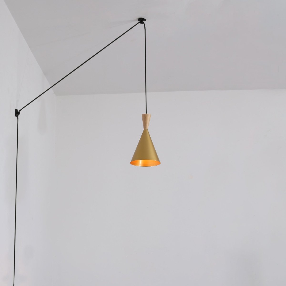 Lámpara colgante nórdica con cable y enchufe "Lima" - Barcelona Led-Decoración
