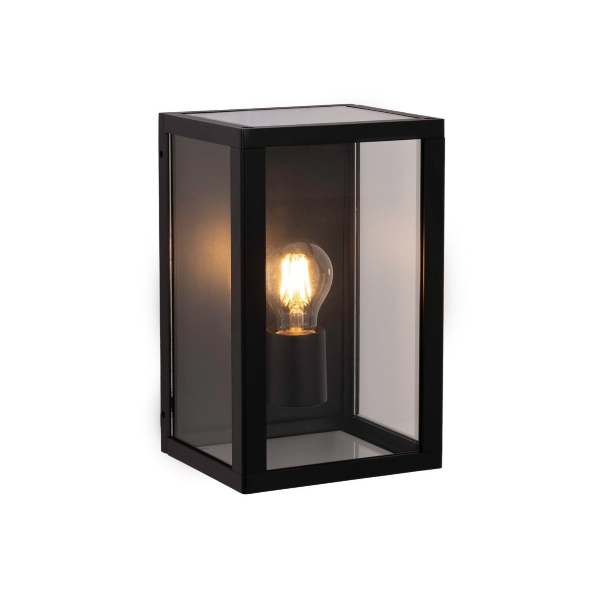 Aplique de pared exterior aluminio "Glass House" - IP44 - E27 - Barcelona Led-Decoración