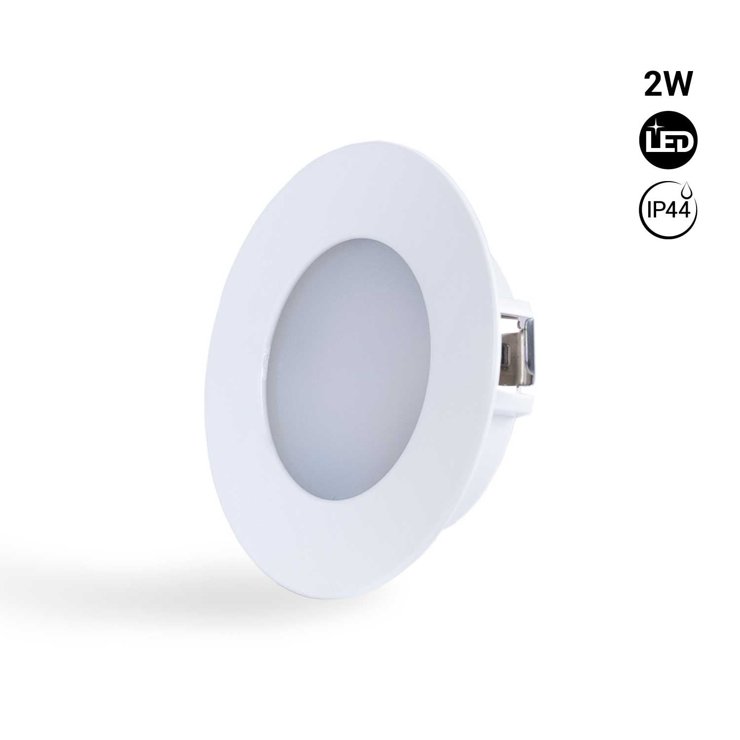 Downlight LED bajo mueble empotrable 2W 220V AC - IP44 – Barcelona Led
