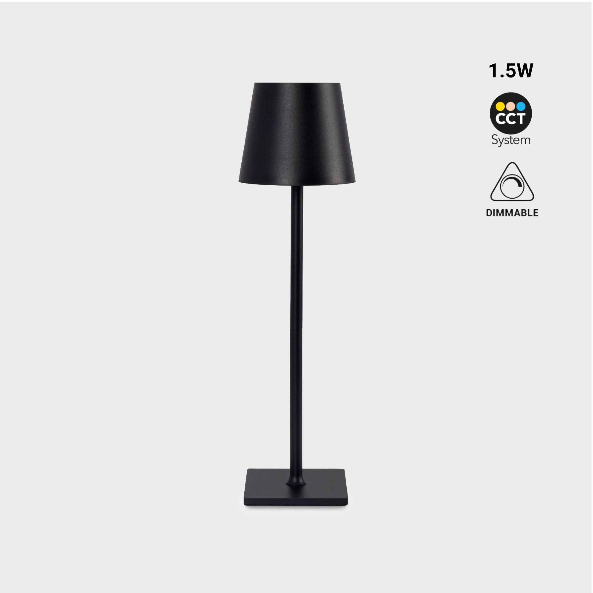 Lámpara de mesa portátil LED CCT "Laura" - 1,5W - Táctil - Intensidad regulable (42)
