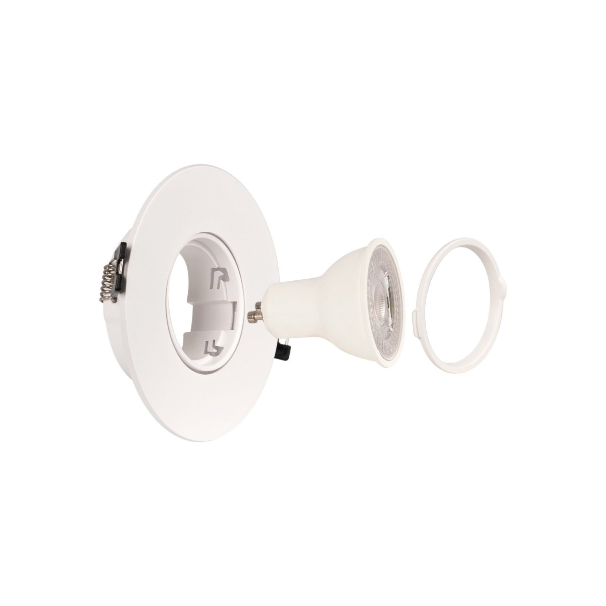 Aro downlight circular basculante para bombilla GU10 / MR16 - Corte Ø75 mm - Barcelona Led-