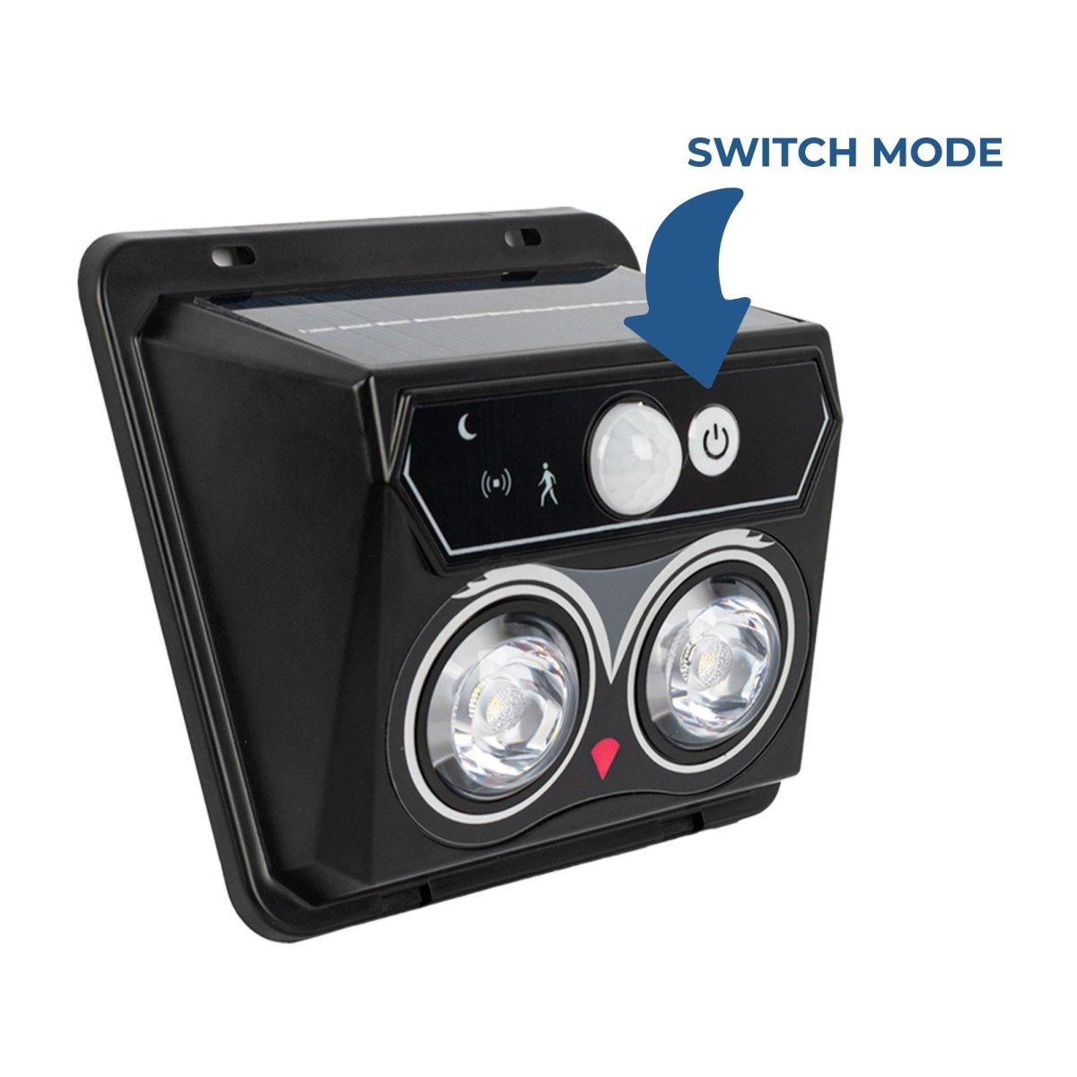 Aplique solar exterior de pared con sensor PIR - 1W (2x0,5W) - IP44 - Barcelona Led-Decoración