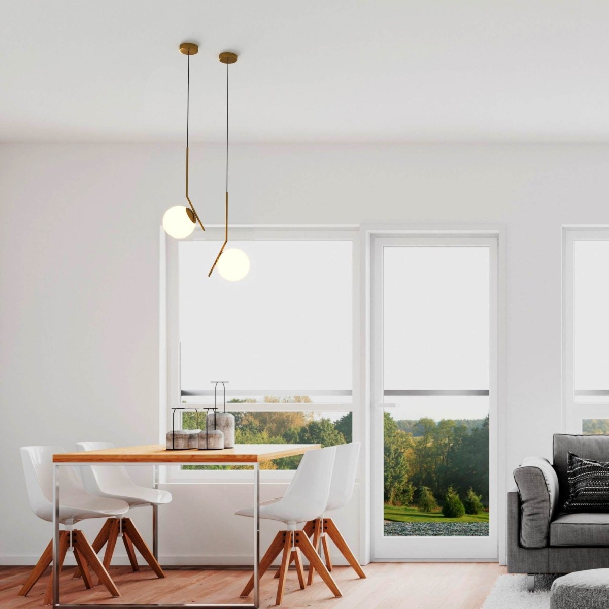 Lámpara colgante bola cristal "HERMI" - E27 - Barcelona Led-Decoración