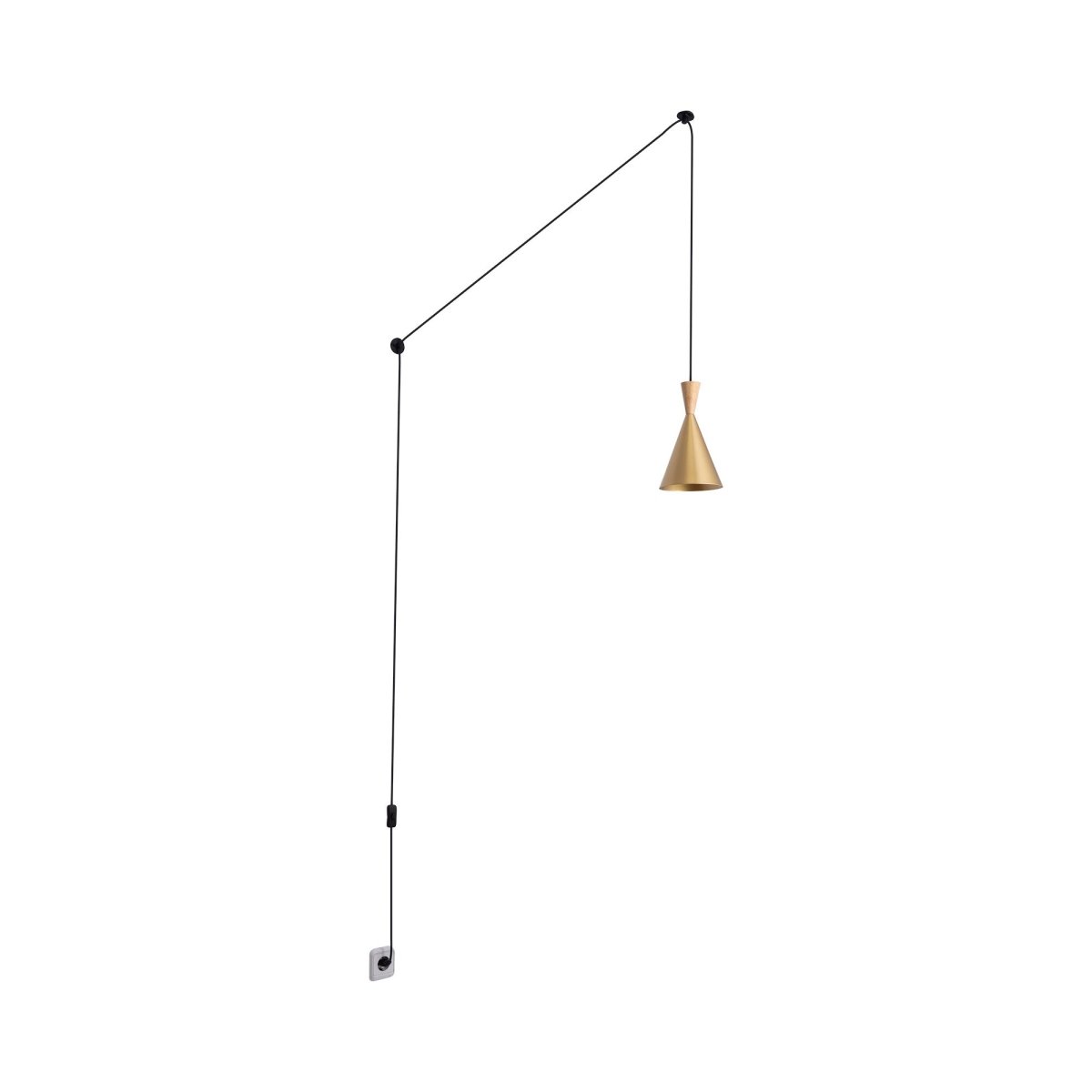 Lámpara colgante nórdica con cable y enchufe "Lima" - Barcelona Led-Decoración