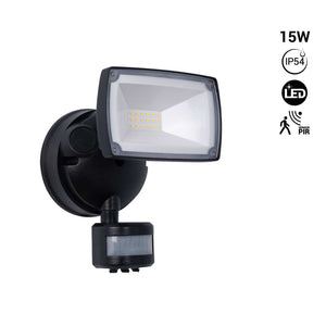 Proyector LED de pared exterior con sensor PIR 15W - 4000K - IP54 (16)