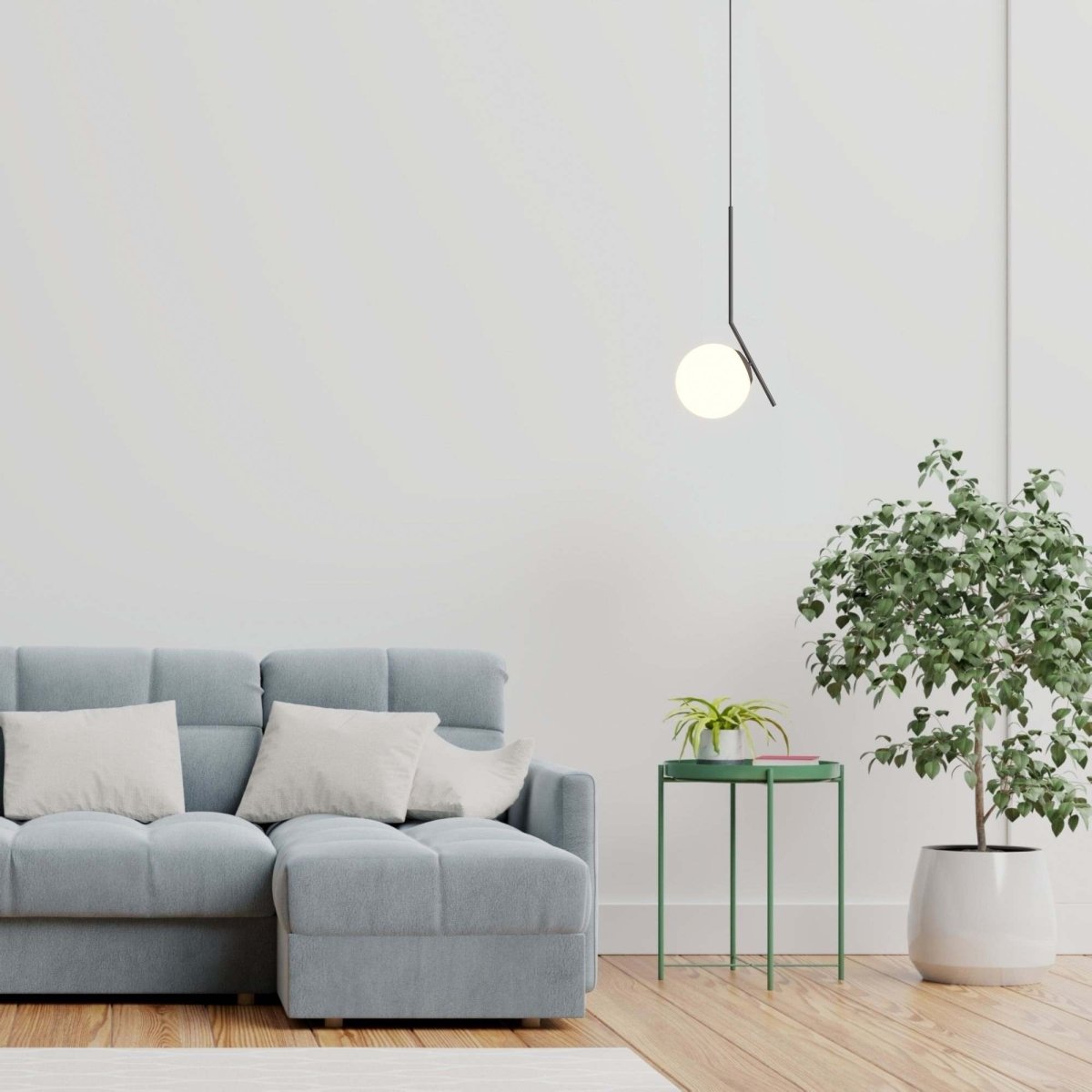 Lámpara colgante bola cristal "HERMI" - E27 - Barcelona Led-Decoración