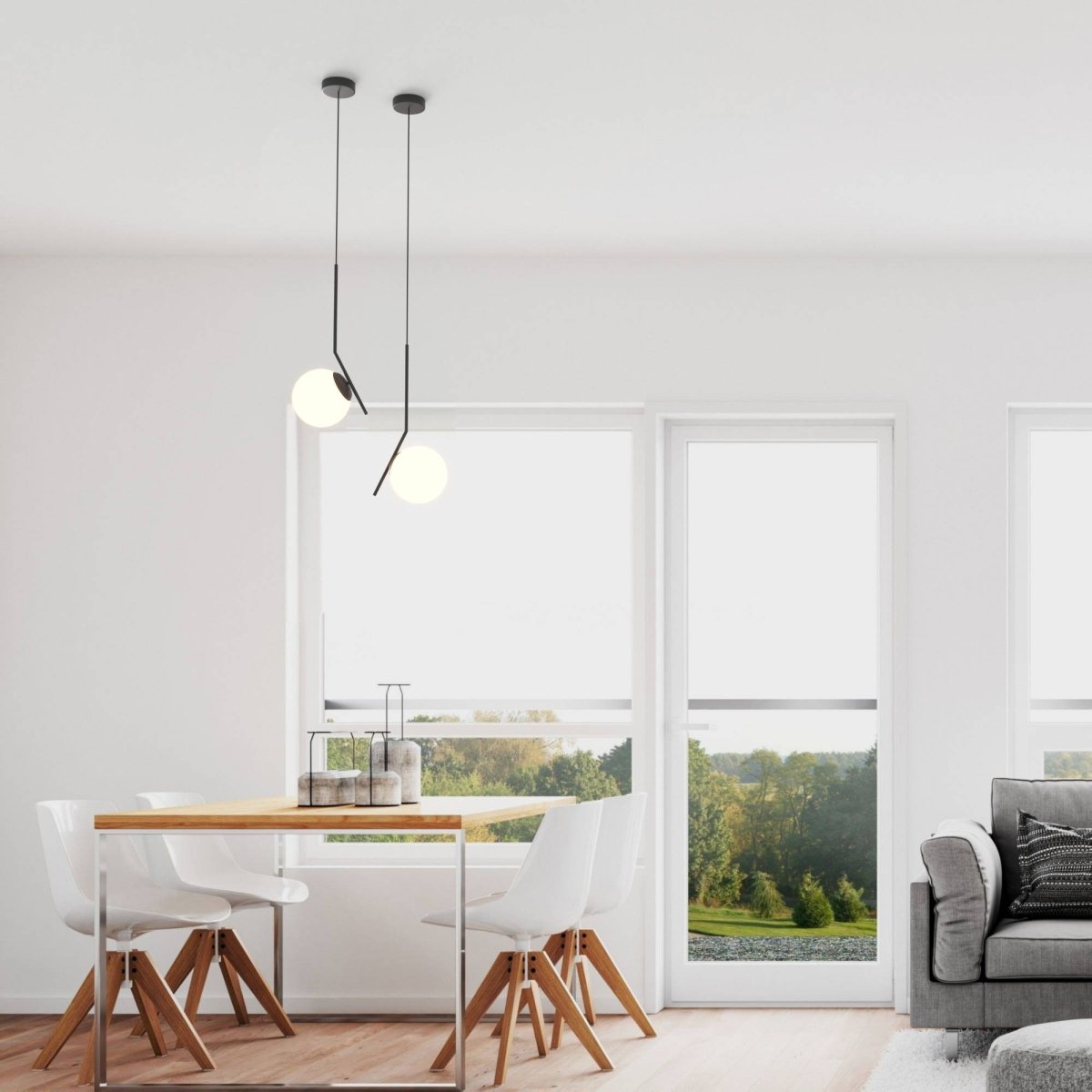 Lámpara colgante bola cristal "HERMI" - E27 - Barcelona Led-Decoración