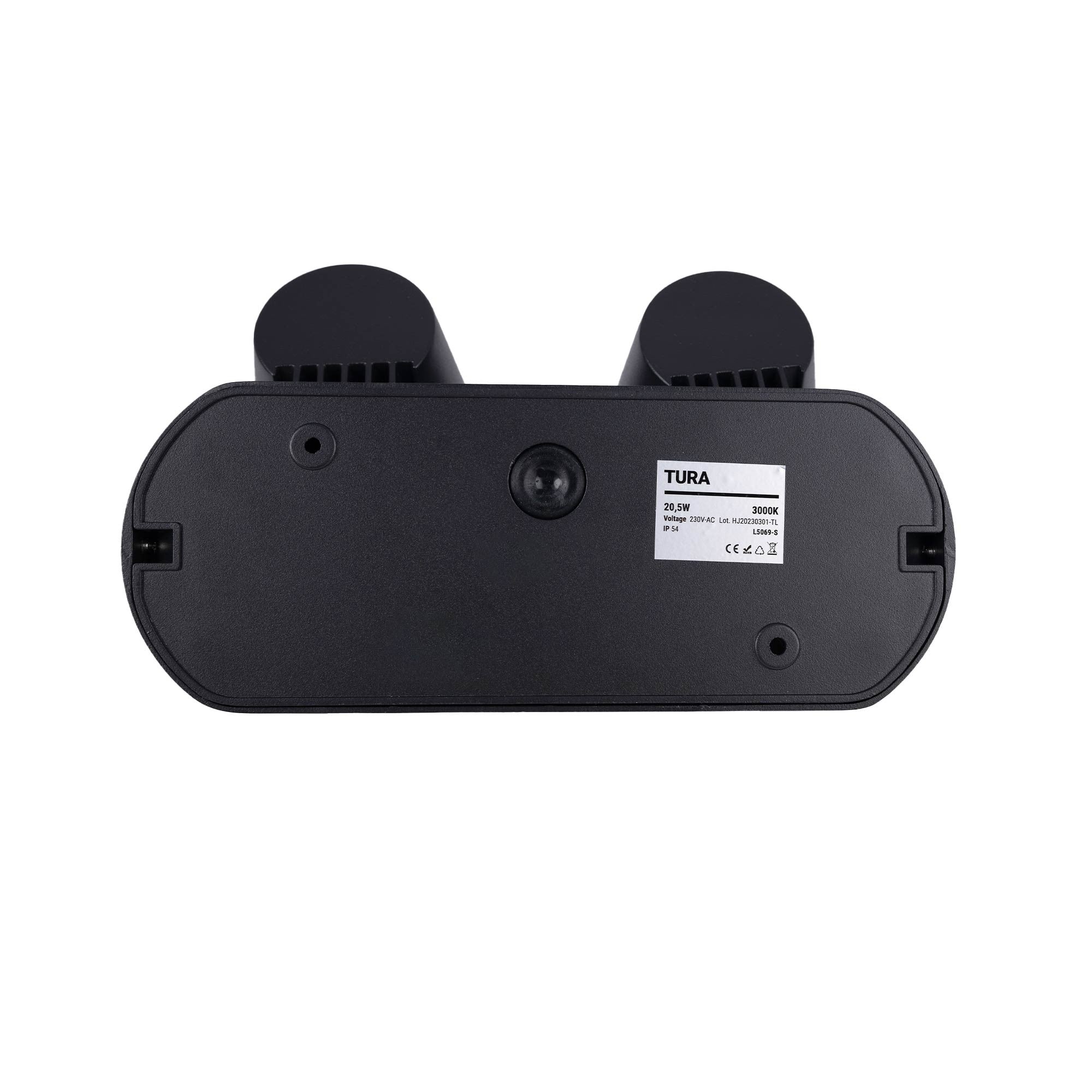 Aplique de pared exterior doble con sensor PIR "Tura" - 20,5W - Orientable - 3000K - IP54 (7)