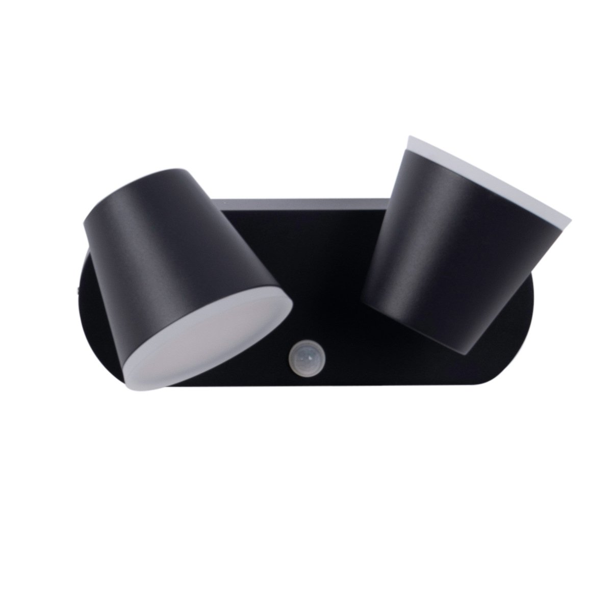 Aplique de pared exterior doble con sensor PIR "Tura" - 20,5W - Orientable - 3000K - IP54 - Barcelona Led-Decoración