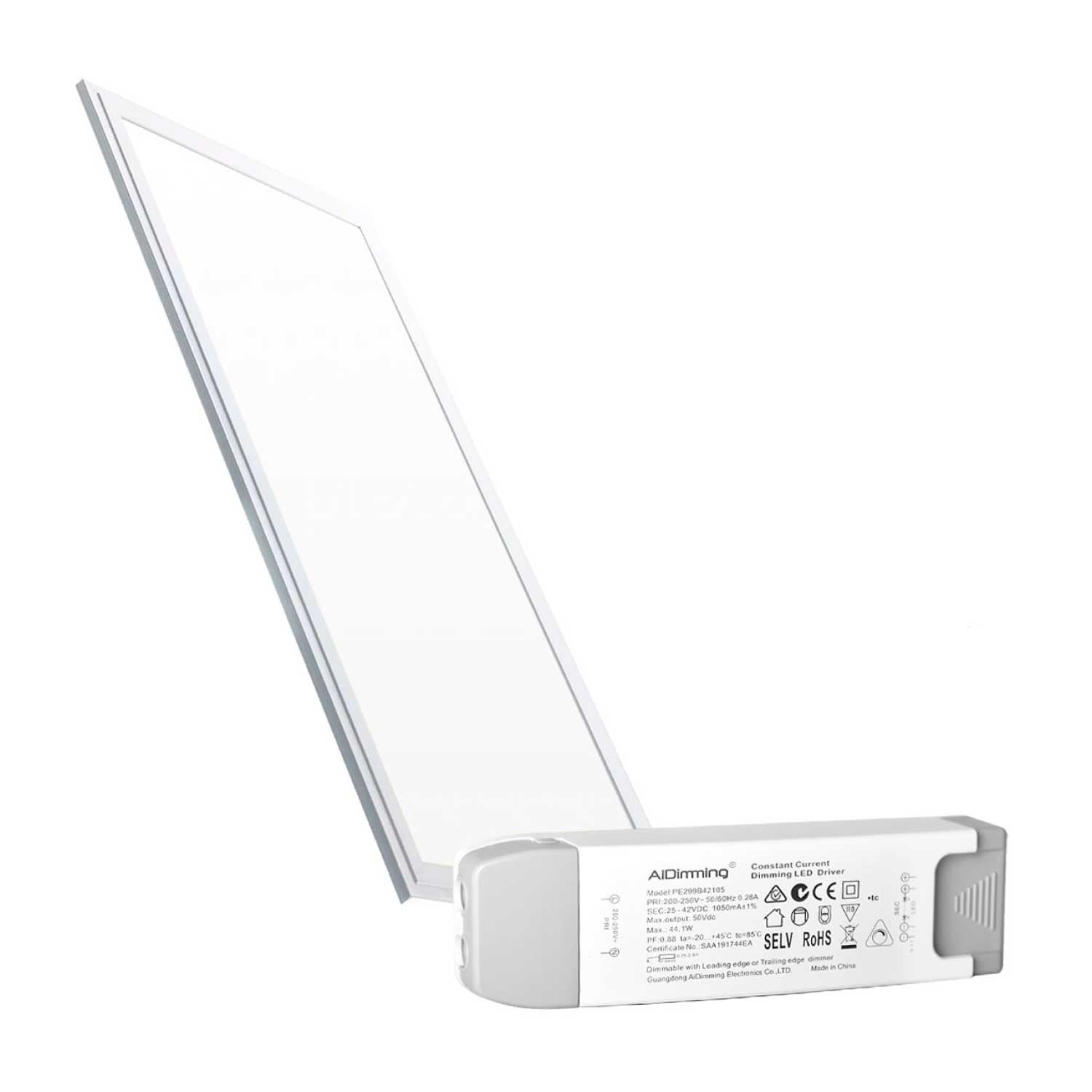 Panel LED empotrable 120X30cm - TRIAC regulable - 44W - UGR19 - IP40