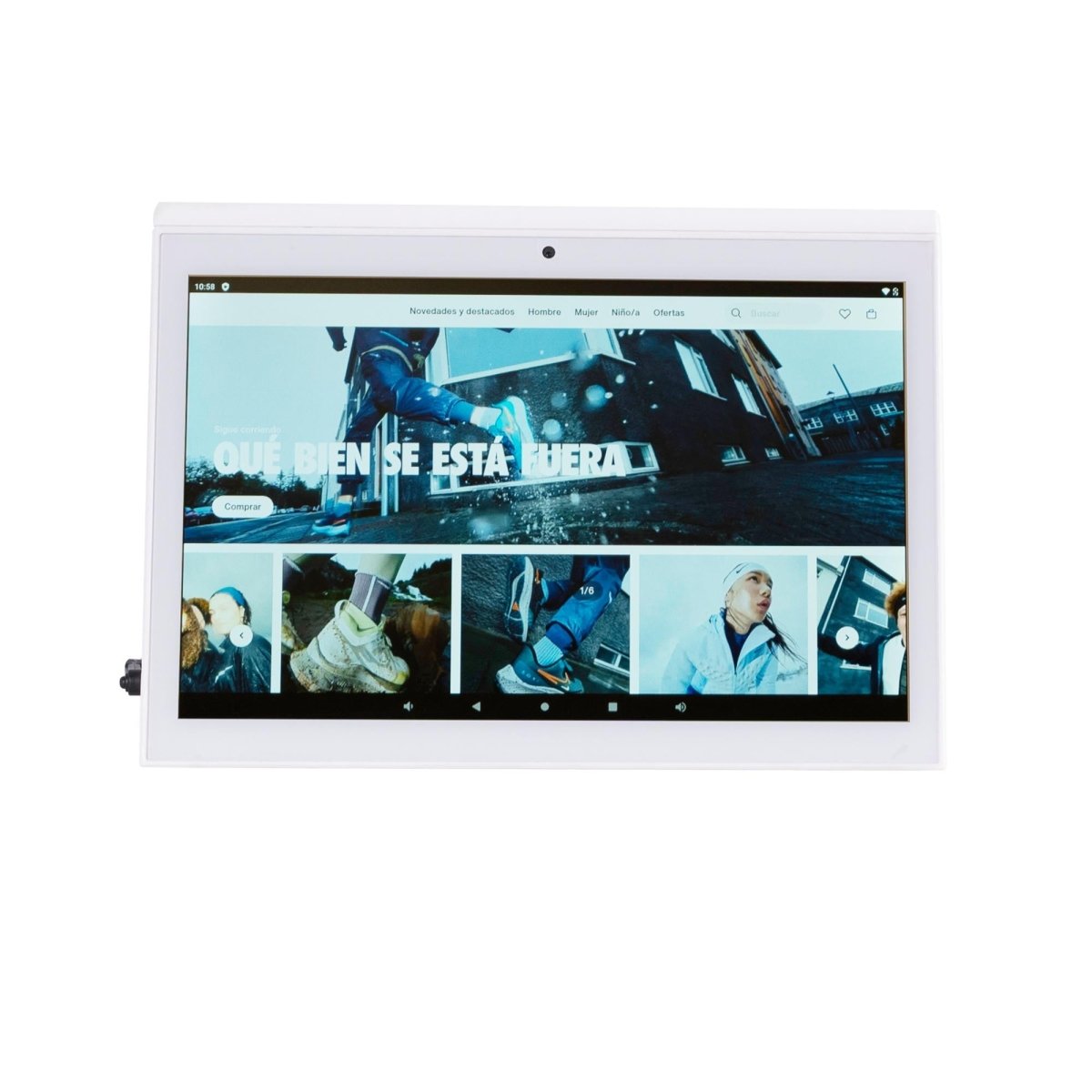 Display publicitario LCD de mesa 10.1'' con cámara - Pantalla doble - Táctil - Android 10 - Barcelona Led-Signage