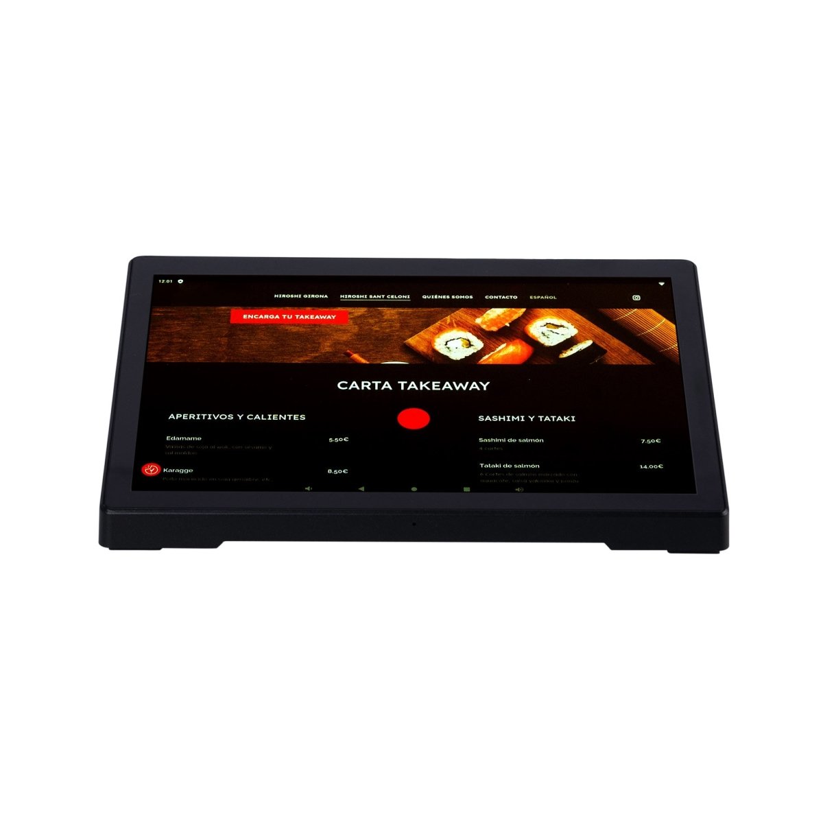 Display publicitario LCD de mesa 10.1'' - Pantalla horizontal - Táctil - Android 10 - Barcelona Led-Signage