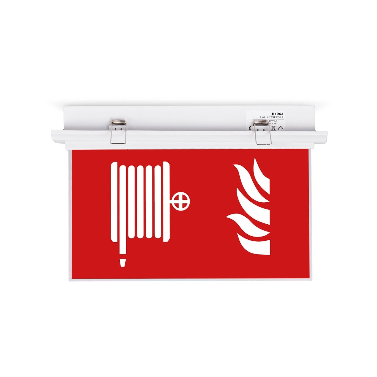 Luz de emergencia permanente con pictograma "Boca de incendio" - Empotrable - Barcelona Led-