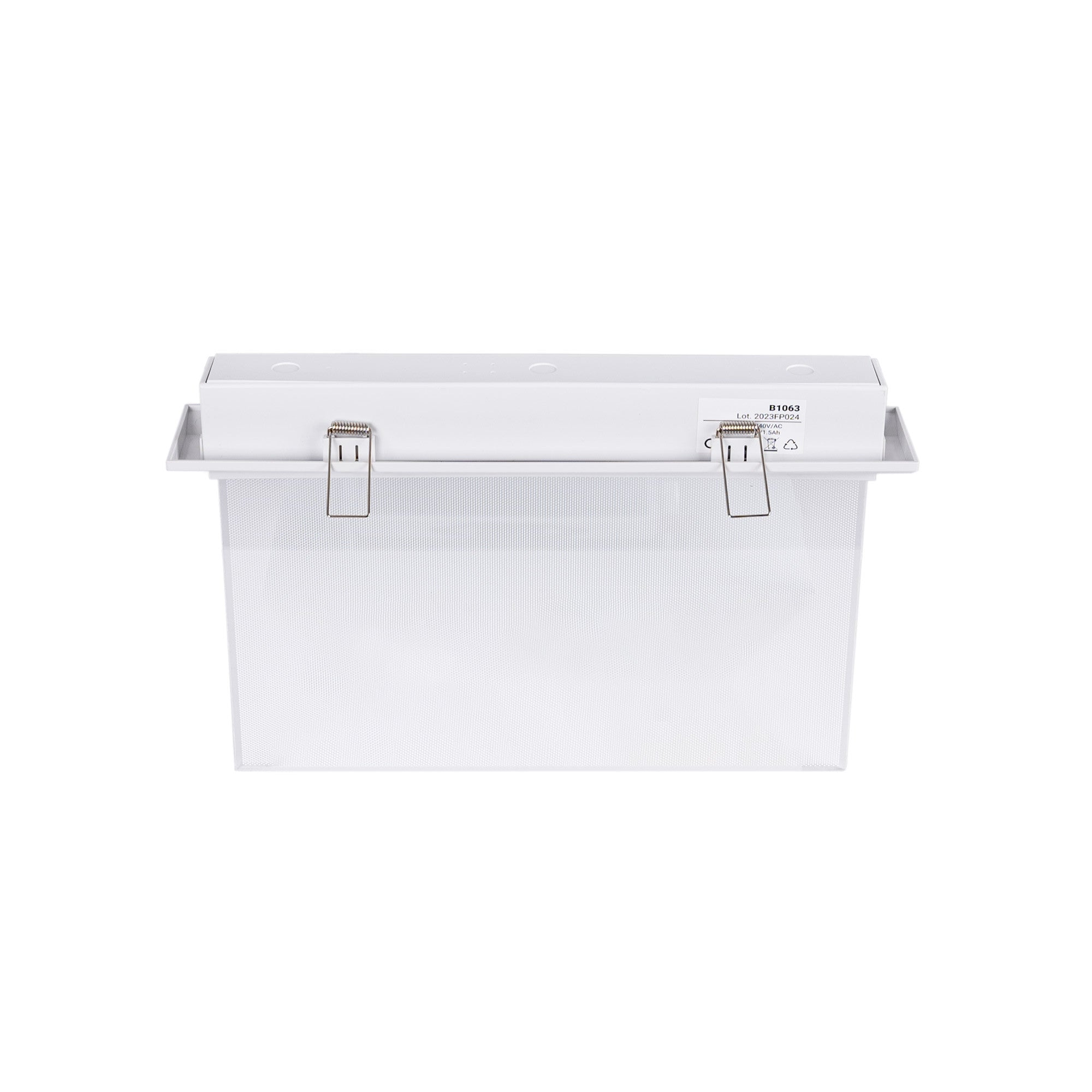 Luz de emergencia permanente con pictograma "Salida arriba" - Empotrable (8)