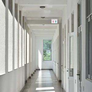 Luz de emergencia permanente con pictograma "Baños" - Suspensión (1)