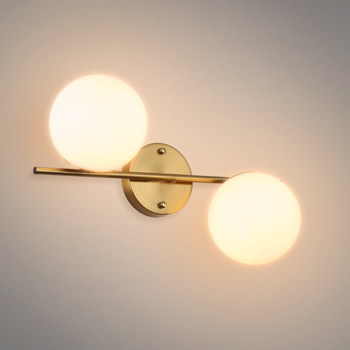 Aplique de pared doble bola cristal "Double" - Barcelona Led-Decoración