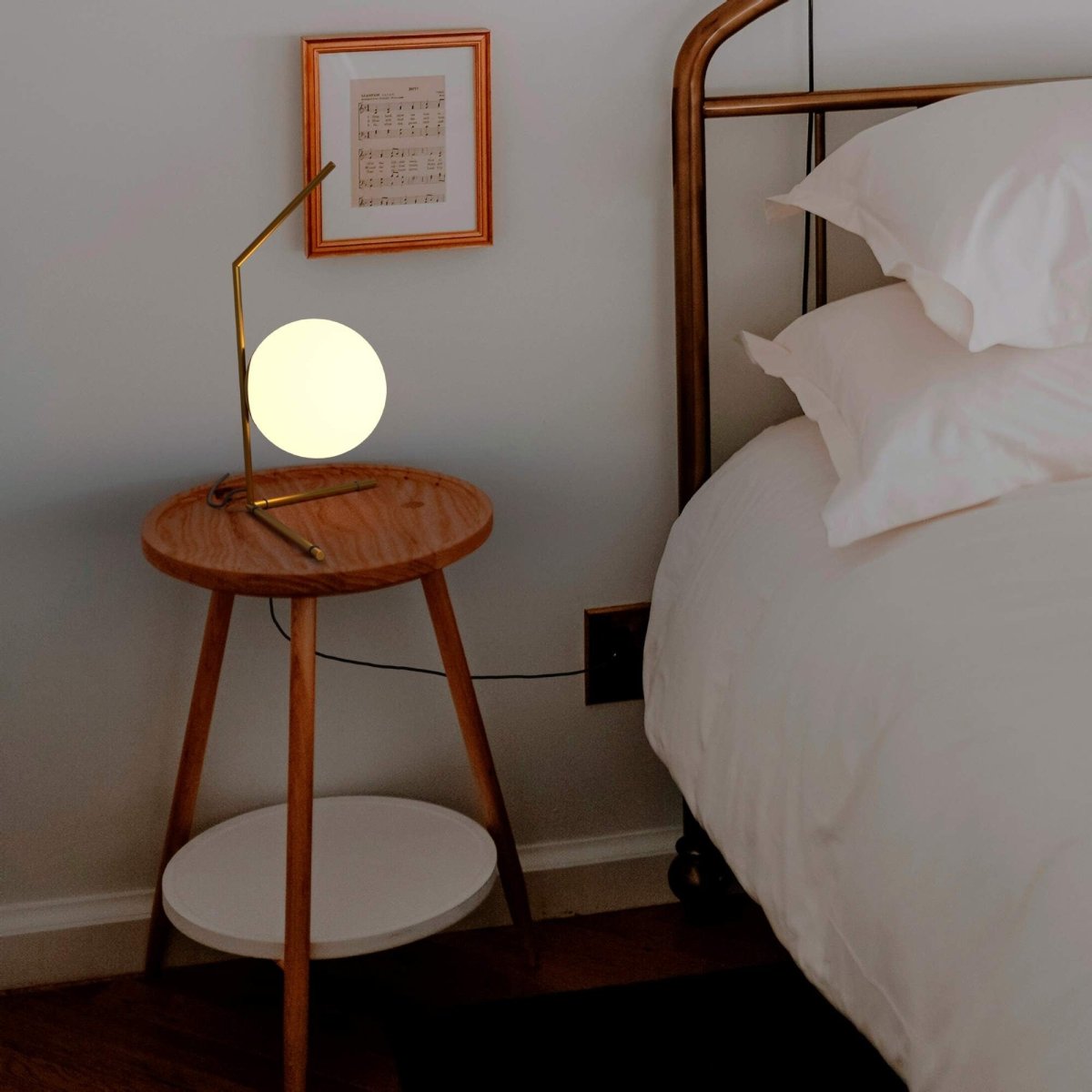 Lámpara de mesa bola cristal "Octo" - Barcelona Led-Decoración