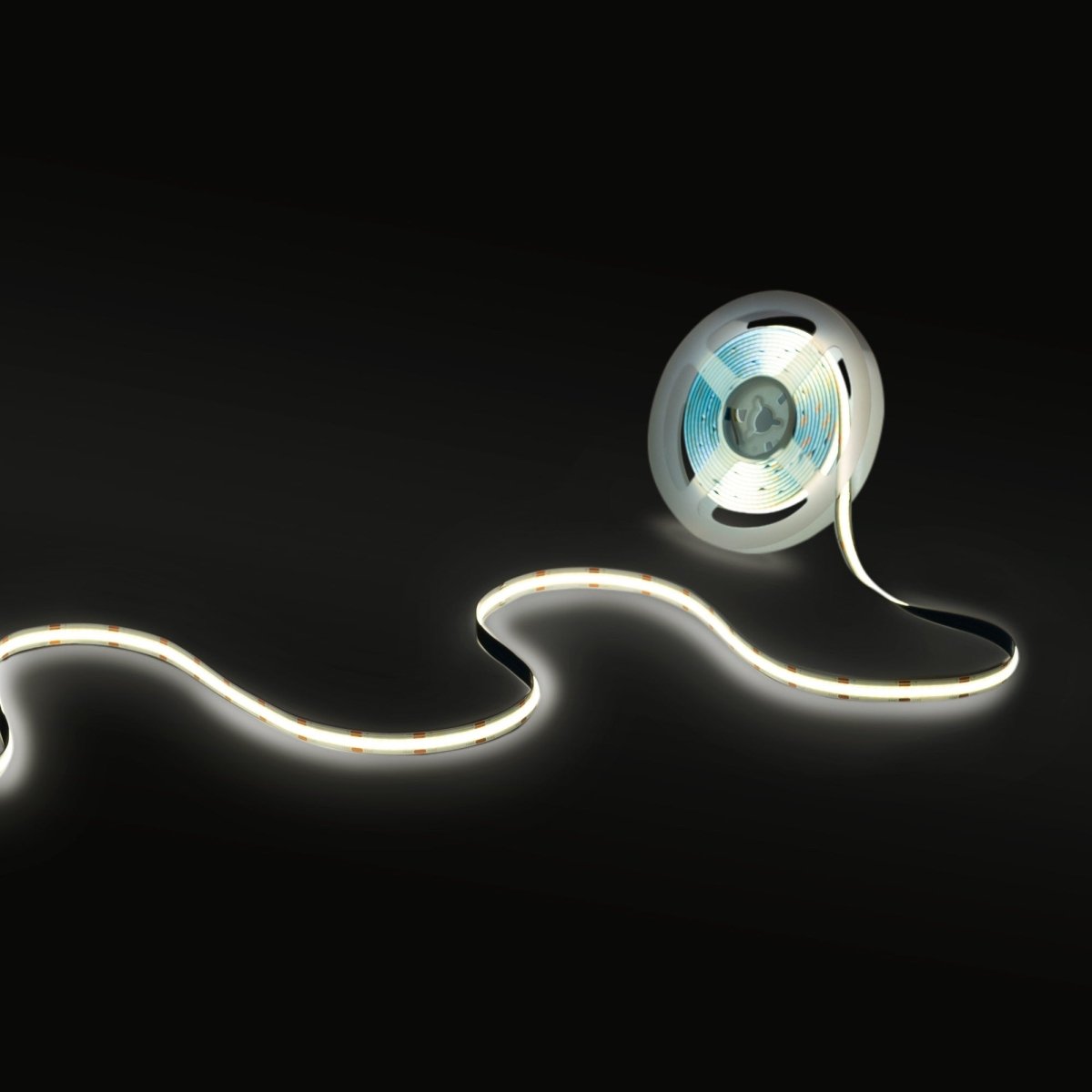 Tira LED COB 24V DC - CCT - 14W/m - 10mm - IP20 - Rollo de 5 metros - Corte cada 26mm - Barcelona Led-