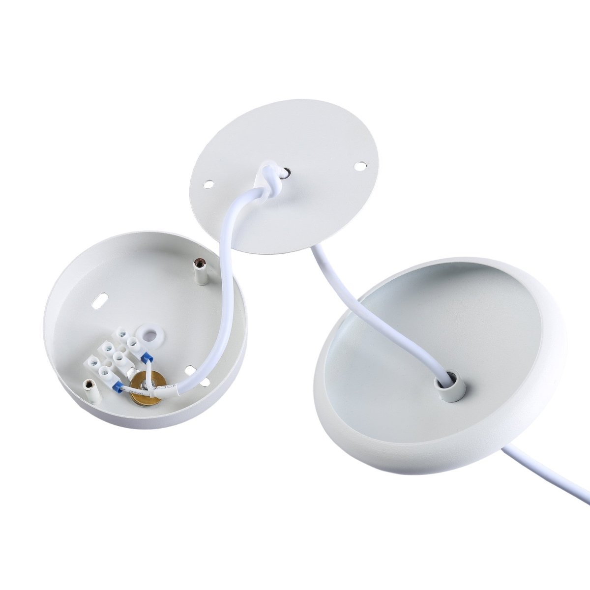 Lámpara colgante de metal y madera "Loop" - Barcelona Led-Decoración