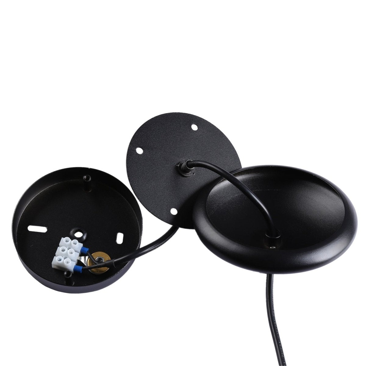 Lámpara colgante de metal y madera "Loop" - Barcelona Led-Decoración