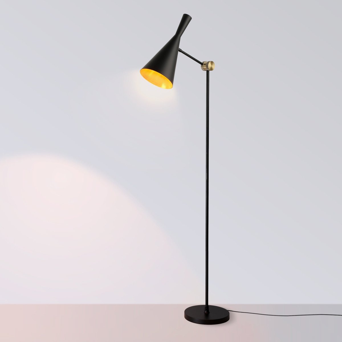 Lámpara de pie de diseño "Olivia" Negro - Barcelona Led-Decoración