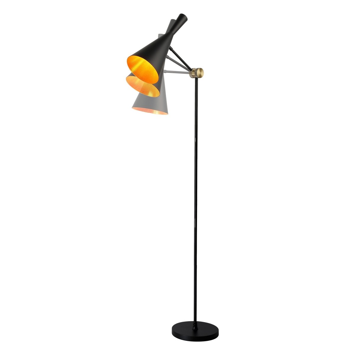 Lámpara de pie de diseño "Olivia" Negro - Barcelona Led-Decoración