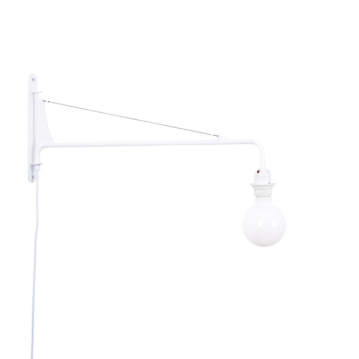 Aplique de pared orientable con cable y enchufe "Pitt" - Barcelona Led-Decoración