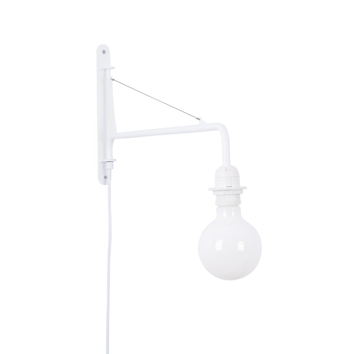 Aplique de pared orientable con cable y enchufe "Pitt" - Barcelona Led-Decoración