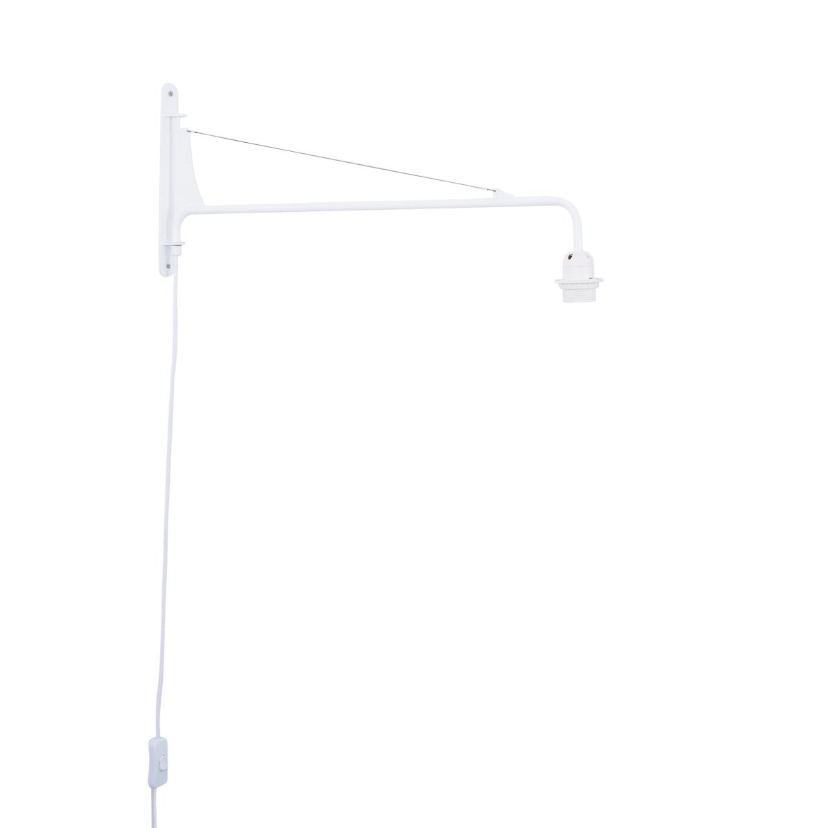Aplique de pared orientable con cable y enchufe "Pitt" - Barcelona Led-Decoración