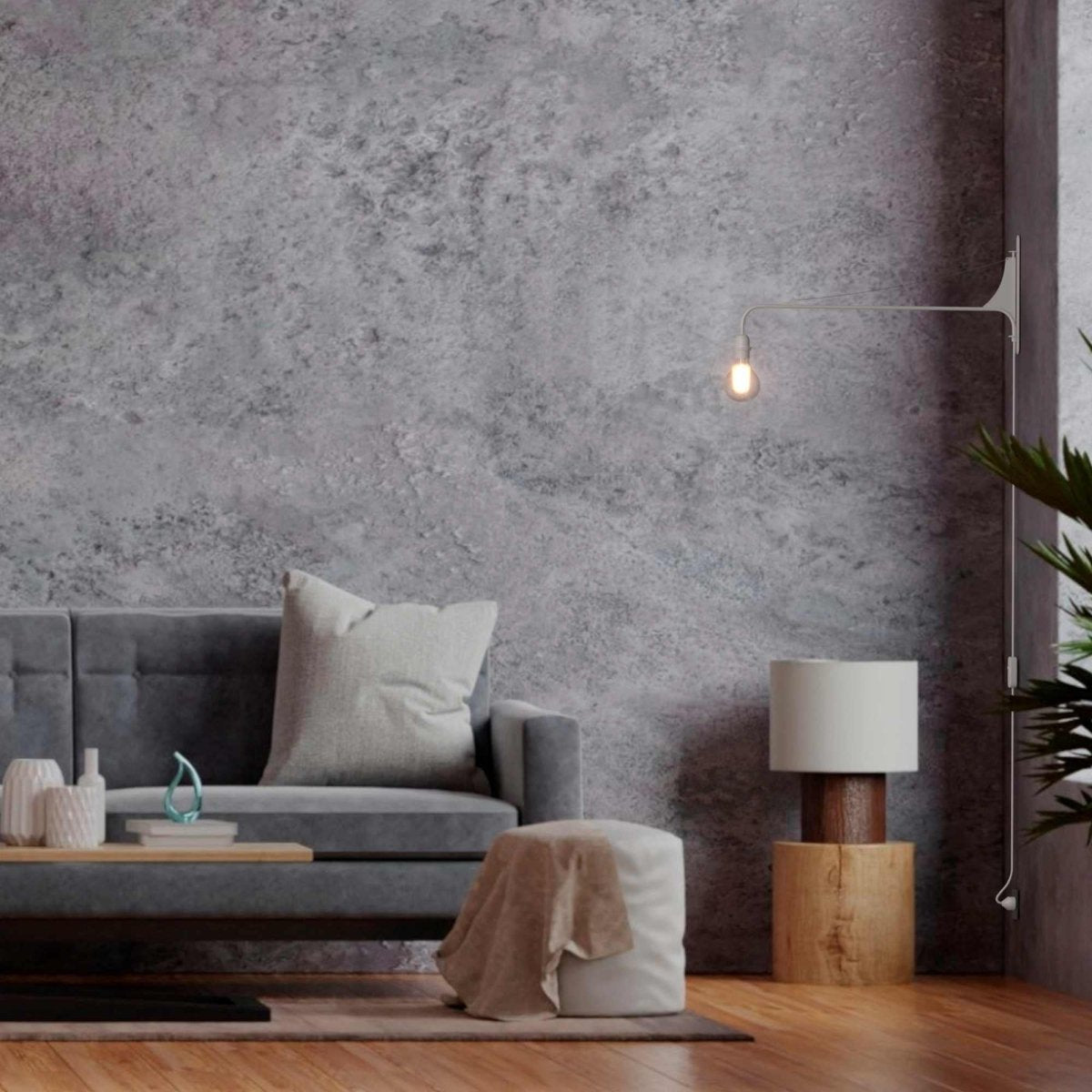 Aplique de pared orientable con cable y enchufe "Pitt" - Barcelona Led-Decoración
