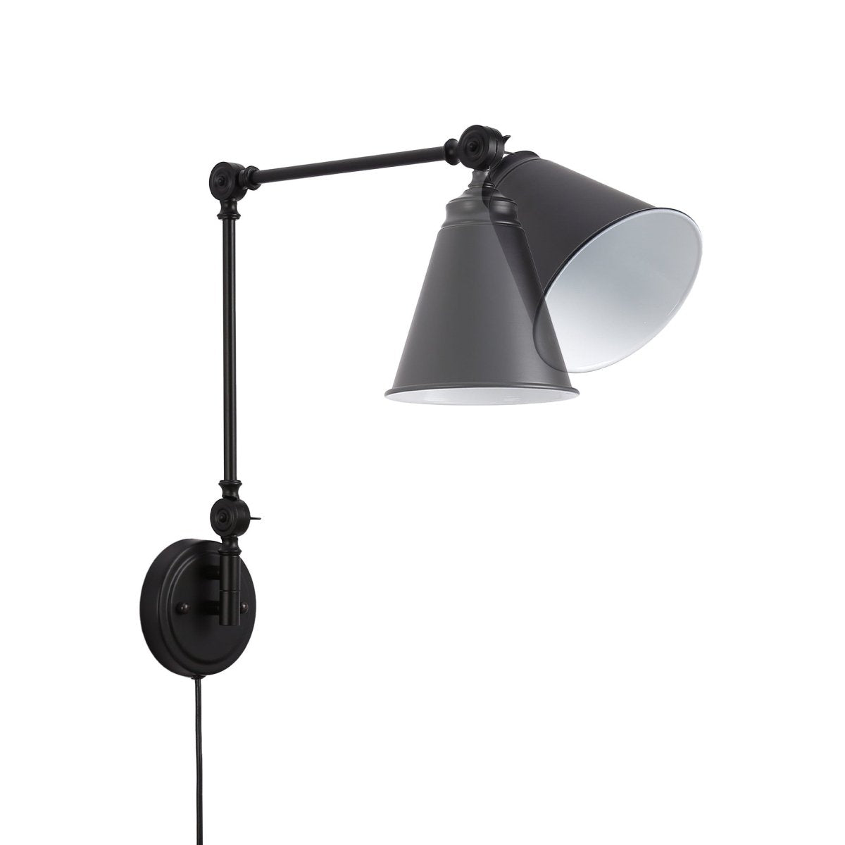 Aplique de pared vintage orientable con cable y enchufe "Tika" - Barcelona Led-Decoración