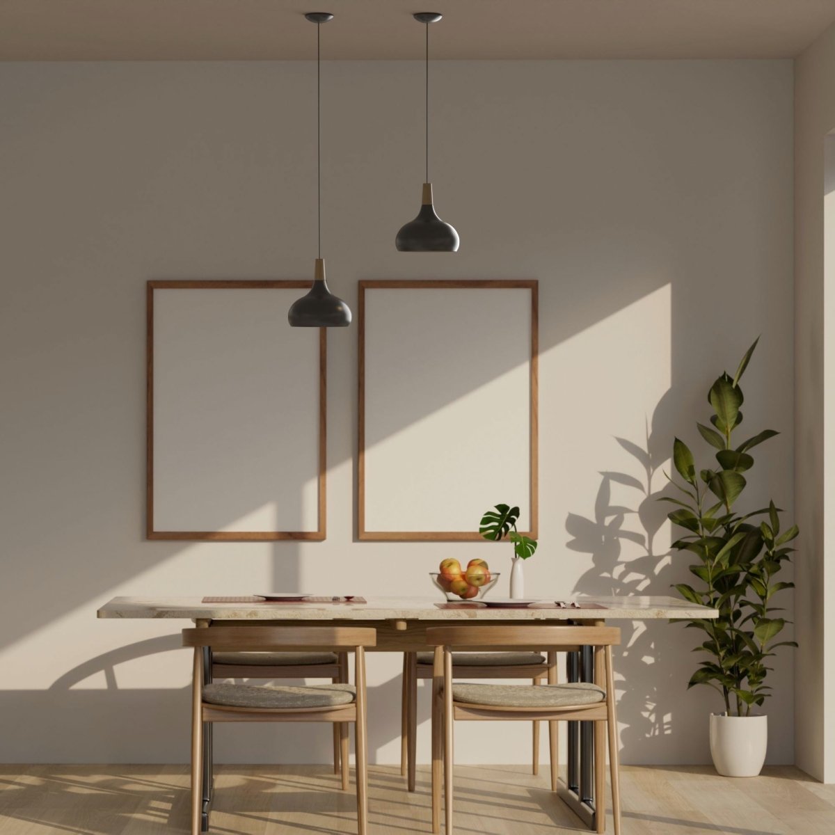 Lámpara colgante de metal y madera "Loop" - Barcelona Led-Decoración