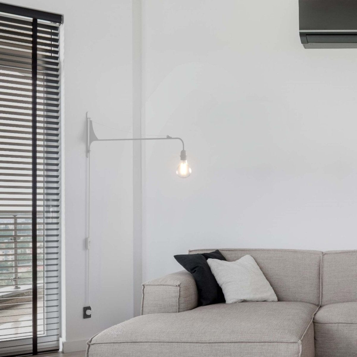 Aplique de pared orientable con cable y enchufe "Pitt" - Barcelona Led-Decoración