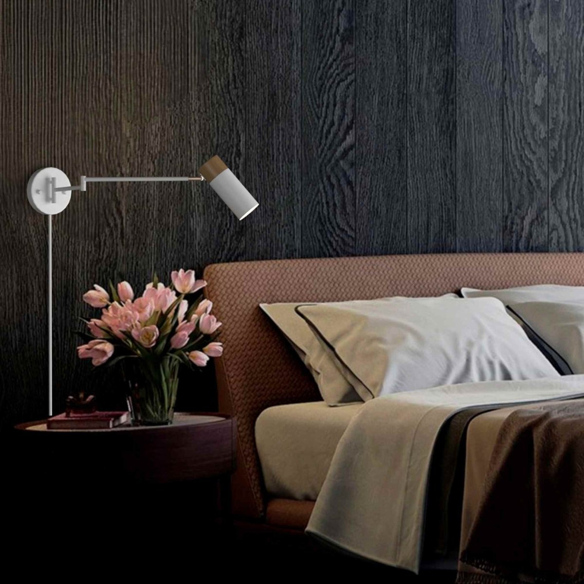 Aplique de pared extensible con cable y enchufe "Logan" - Barcelona Led-Decoración