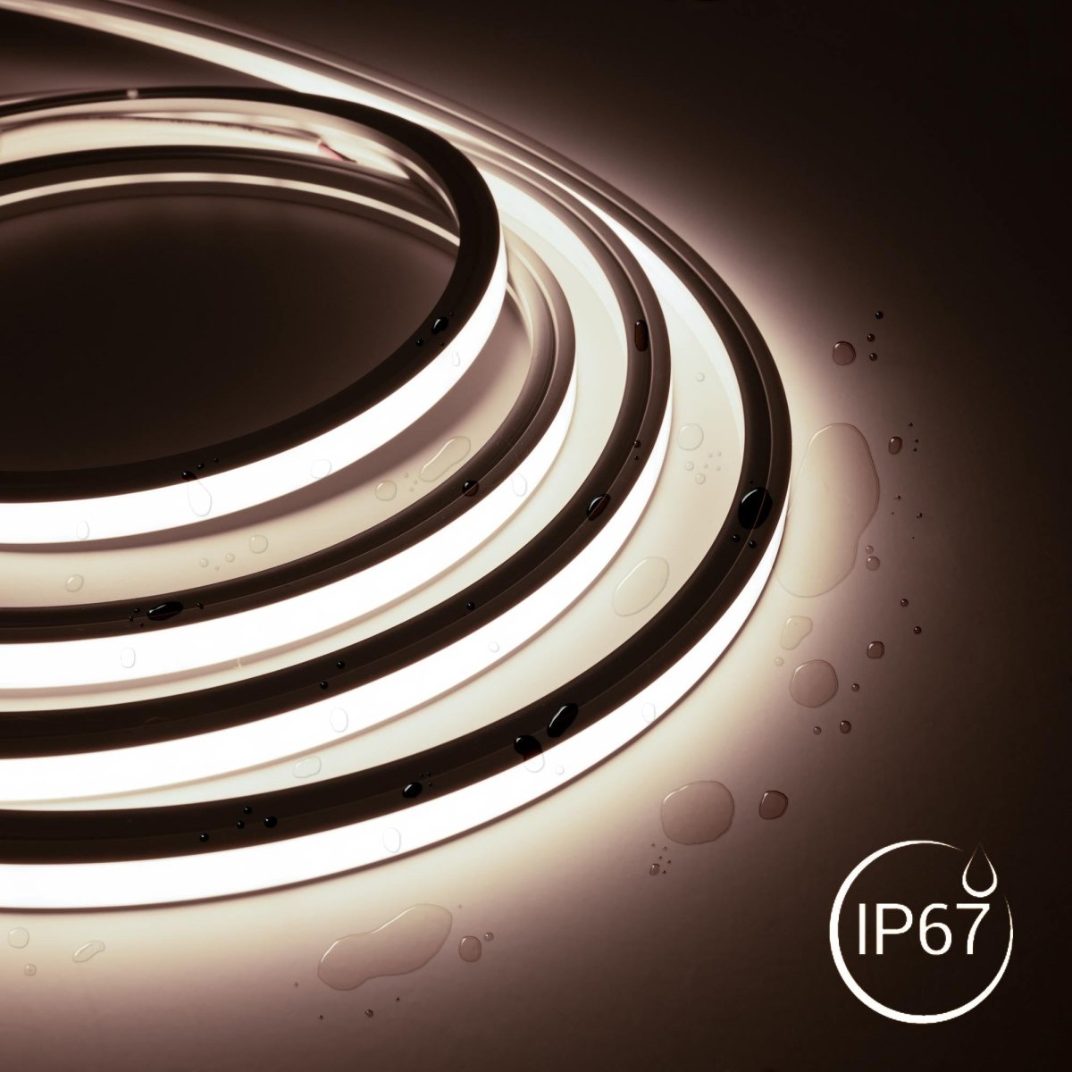 Neón LED flexible monocolor 24V DC - 10x10mm - 5 metros - Kit completo - IP67 - 10W/m - Barcelona Led-