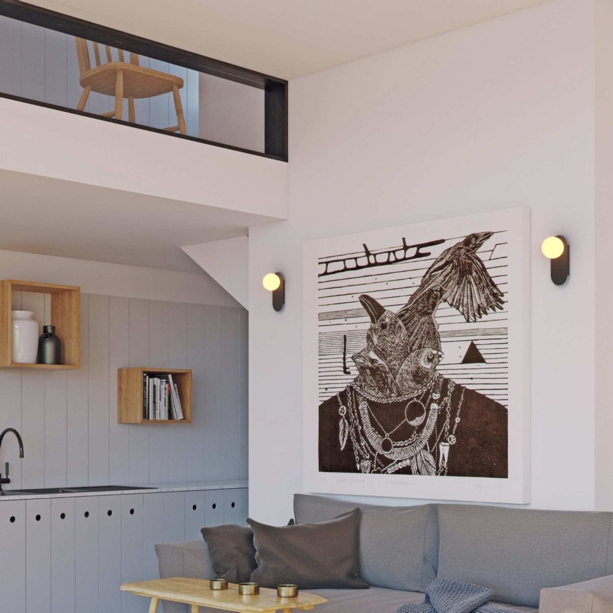 Aplique de pared bola cristal "Brian" - E27 - Barcelona Led-Decoración