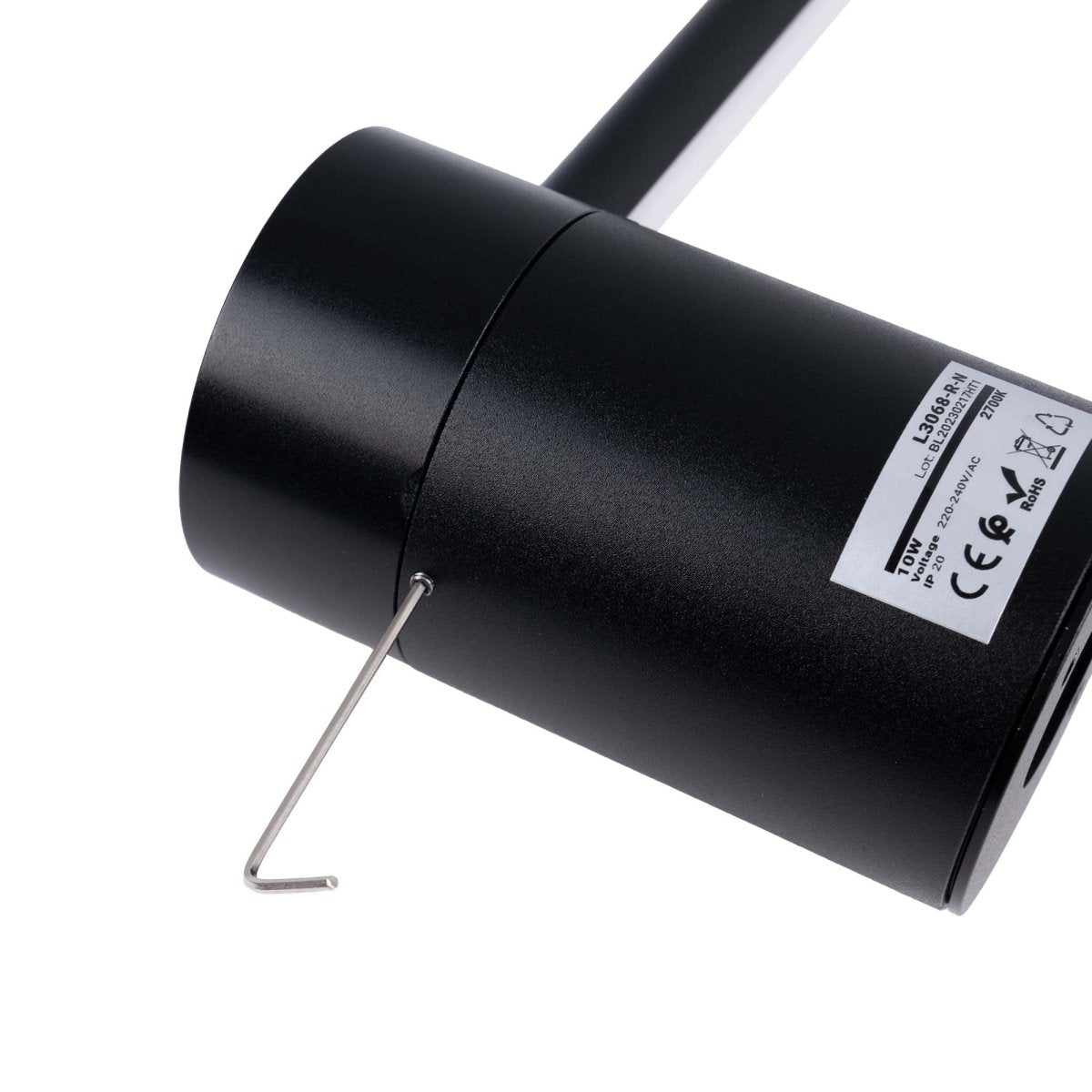 Aplique de pared minimalista lineal "KENDA-R" 10W - Rotatorio 360º - Blanco Cálido - Barcelona Led-Decoración