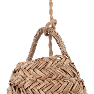 Lámpara colgante de fibras naturales "NAM XL " con interruptor y enchufe (15)