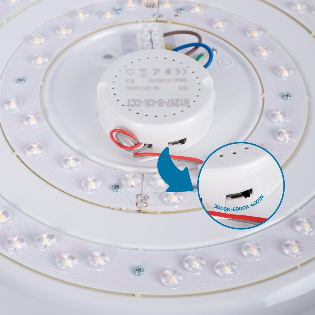Plafón LED circular de superficie 30W CCT - Ø43cm - 2000lm - IP20 - Barcelona Led-