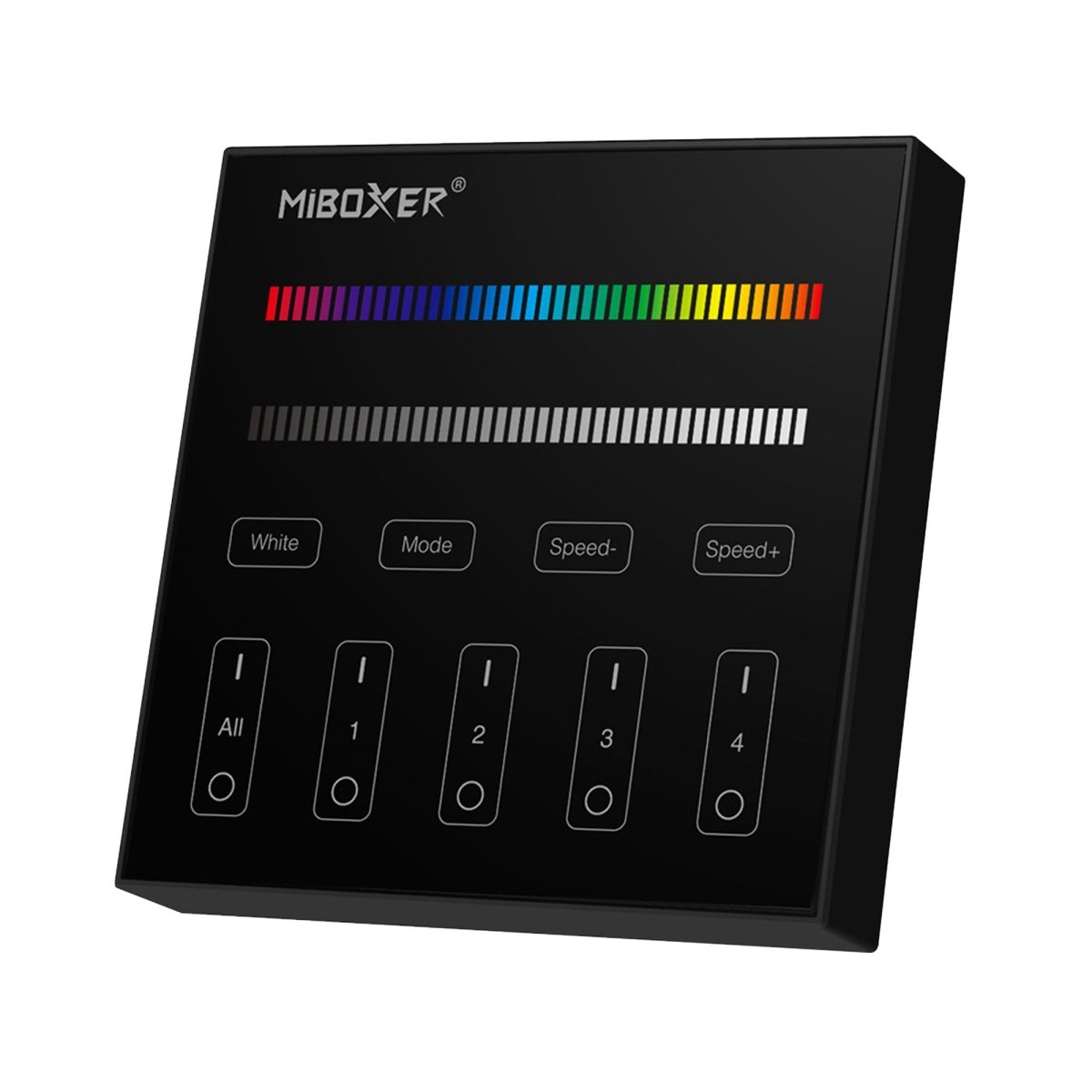Panel de control táctil RGB y RGBW - 4 zonas - Mi-Light - Barcelona Led-Control y regulación