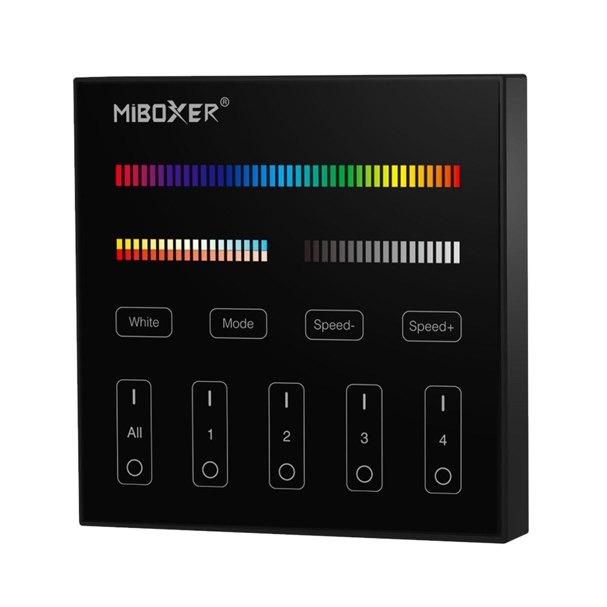 Panel de control táctil RGB + CCT - 4 zonas - Milight - Barcelona Led-Control y regulación