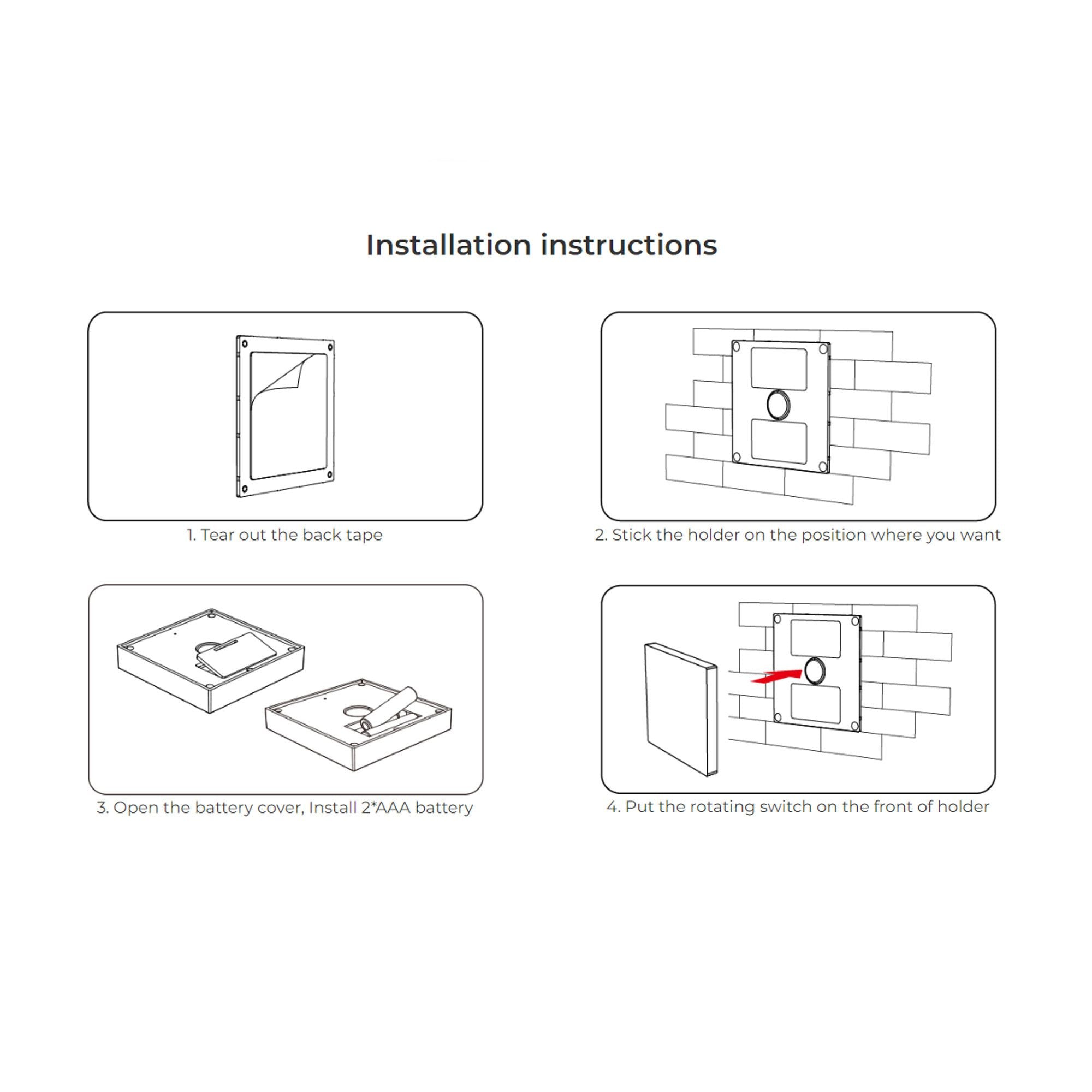 Panel de control táctil RGB + CCT - 4 zonas - Blanco - Milight (9)