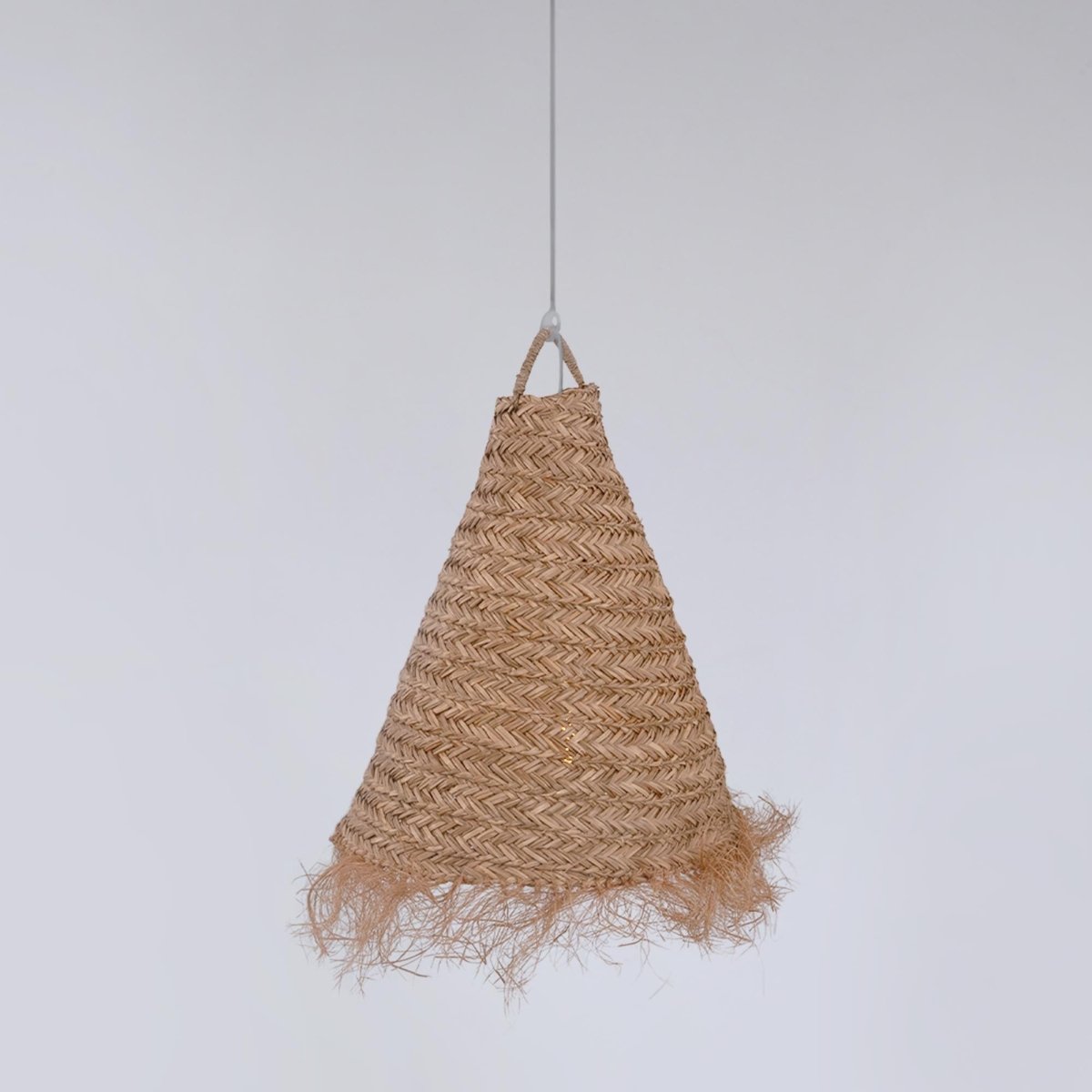 Lámpara colgante de fibras naturales "NAM XL" - Barcelona Led-Decoración