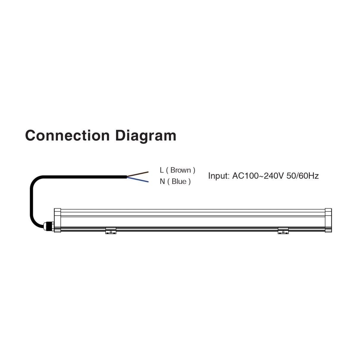 Luminaria lineal estanca RGB + CCT - 18W - RF/WiFi - 100cm - IP66 - Mi-Light - Barcelona Led-