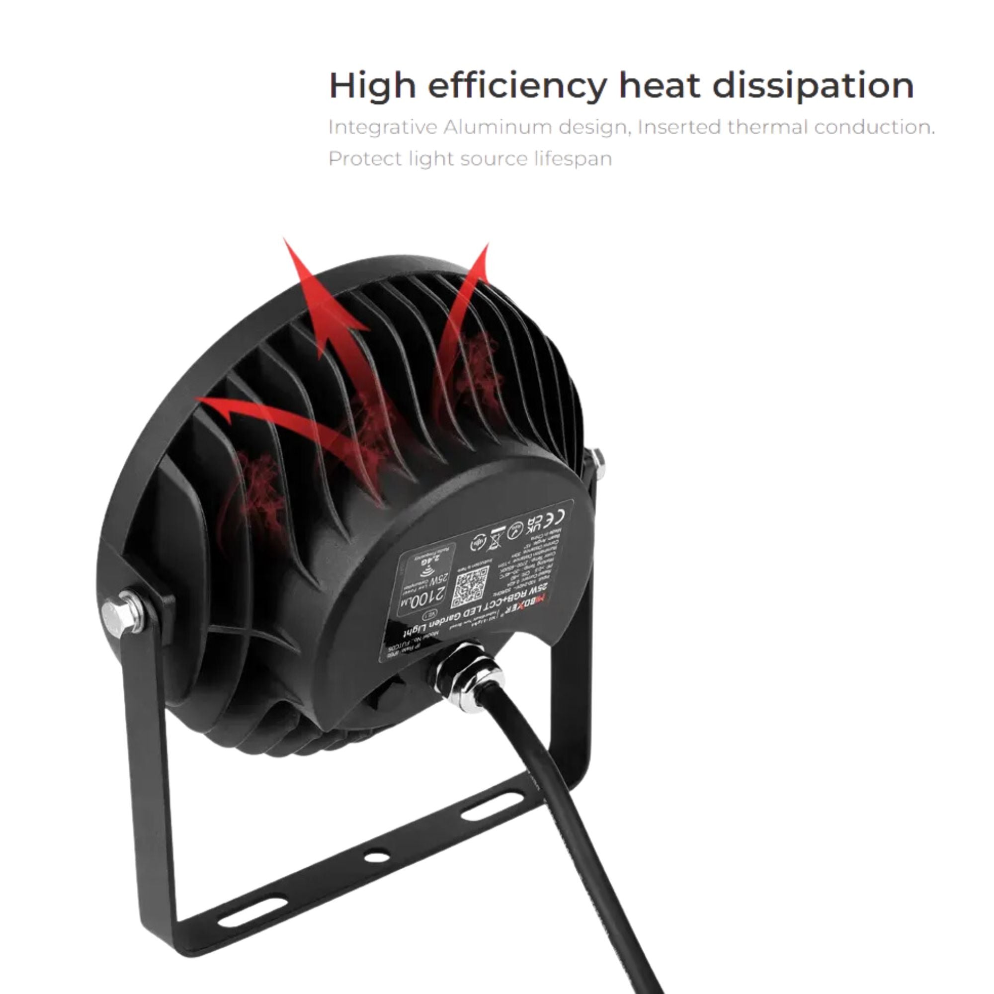 Proyector LED de jardín con pincho RGB+CCT - 25W - IP66 - RF/WiFi - Mi-Light (7)